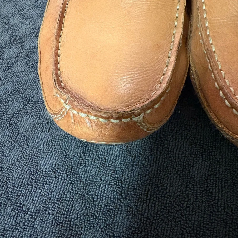 Giorgio Brutini Men's Leather Slip-On Loafers in Light Brown‎ Size 10.5
